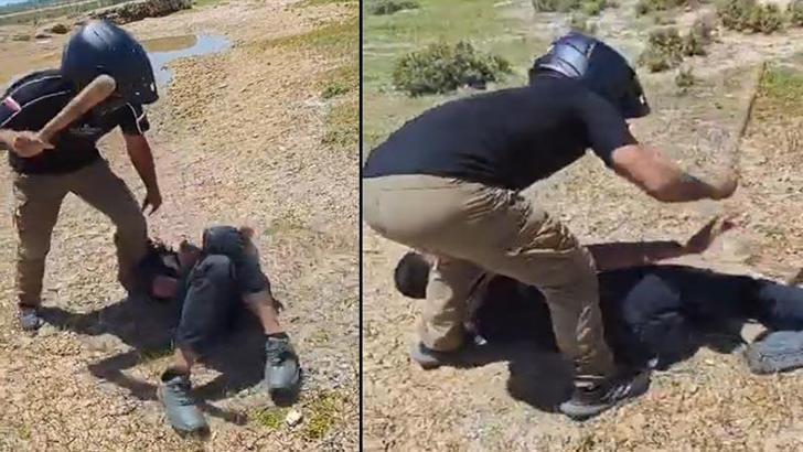 Kask takıp 2 genci döven şüpheli, bu kez başkasına darp iddiasıyla tutuklandı