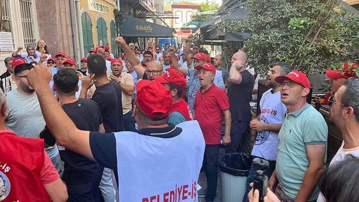 İzmir'de işten çıkarılanların eylemi 2'nci gününde