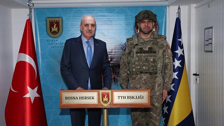 TBMM Başkanı Kurtulmuş, Bosna Hersek’te EUFOR Türk Temsil Heyeti Başkanlığı’nı ziyaret etti
