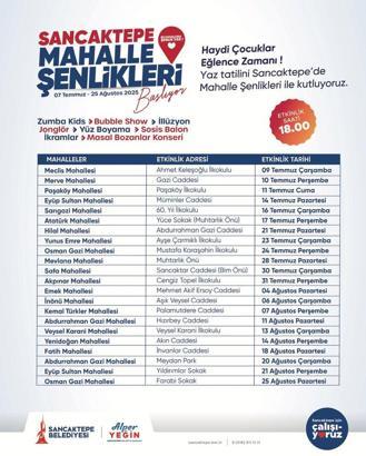 Sancaktepe’de mahalle şenlikleri devam ediyor