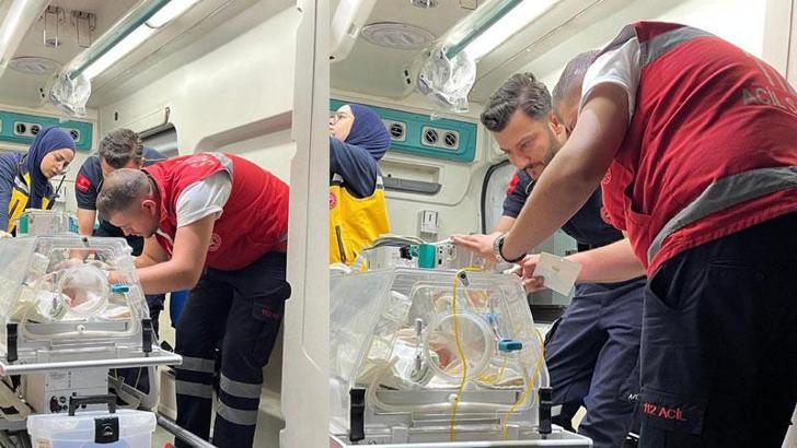 Kalp rahatsızlığı bulunan Selin bebek, ambulans uçakla sevk edildi