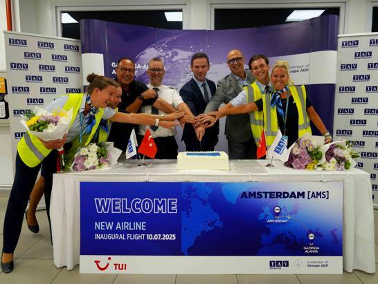 Gazipaşa-Alanya ile Amsterdam arasında direkt uçuşlar haftada üç güne çıktı