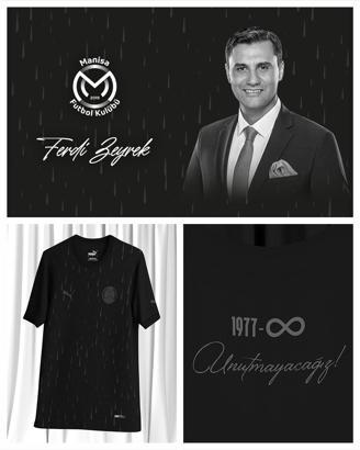 Manisa FK'dan Ferdi Zeyrek için yas forması