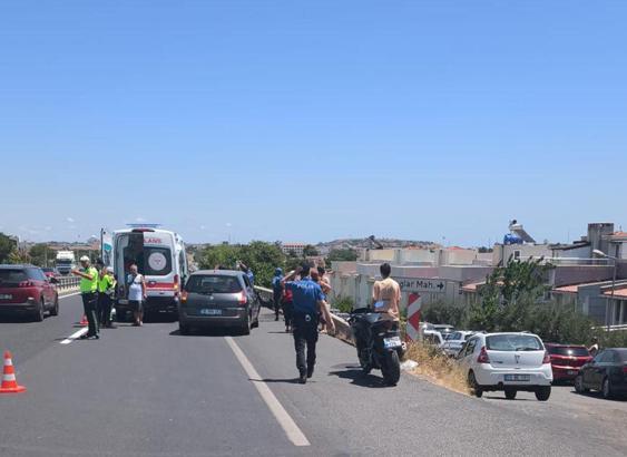 Otomobile ile motosiklet çarpıştı; 2 yaralı
