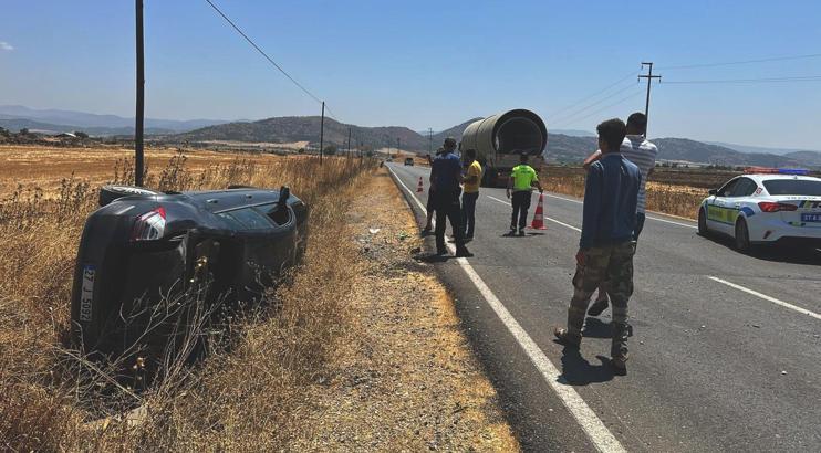 Gaziantep’te otomobil, şarampole devrildi: 4 yaralı