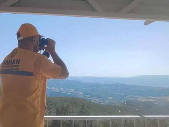 Bursa’da olası orman yangını riskini karşı ekipler teyakkuzda