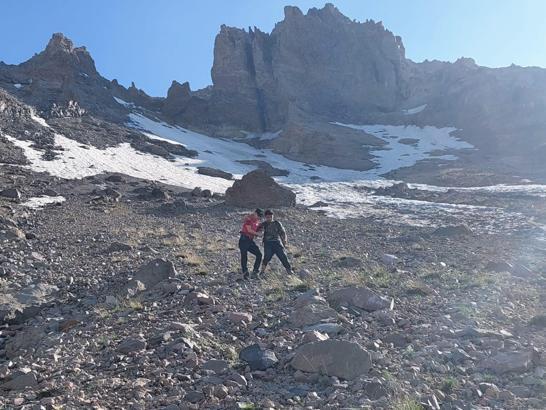 Erciyes’te mahsur kalan dağcı kurtarıldı