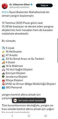 İzmir'de orman yangını(3)