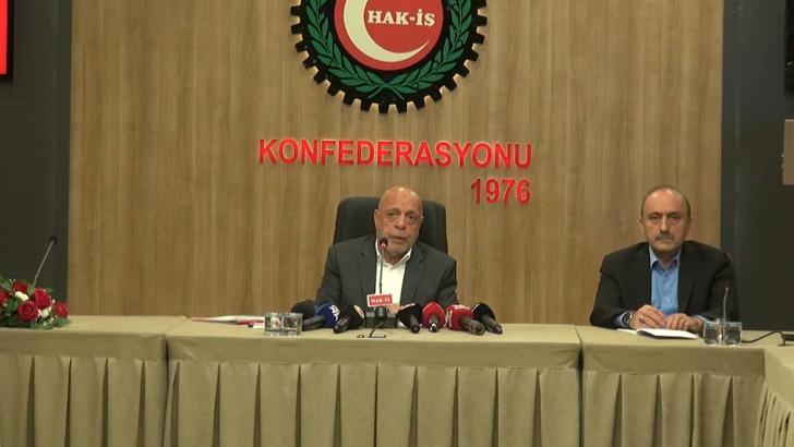 HAK-İŞ Genel Başkanı Arslan: Almadığımız ücretin borçlusu durumuna düştük