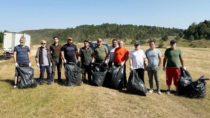 Sapanca Soğucak yaylasında temizlik seferberliği