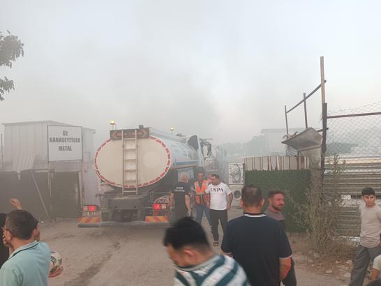 Bursa’da geri dönüşüm tesisinde yangın