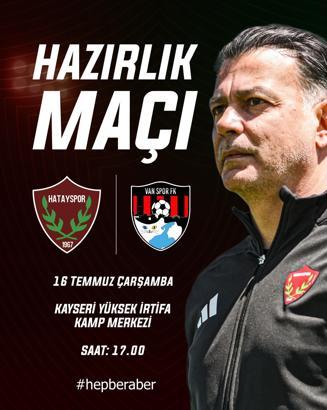 Hatayspor, ilk hazırlık maçında Vanspor ile karşılaşacak
