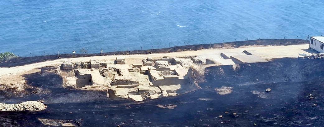 Perinthos Antik Kenti yakınında anız yangın / Ek fotoğraflar