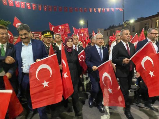 Sivas'ta '15 Temmuz' yürüyüşü