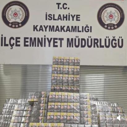 Gaziantep’te, ormanlık alanda kaçak sigara ele geçti