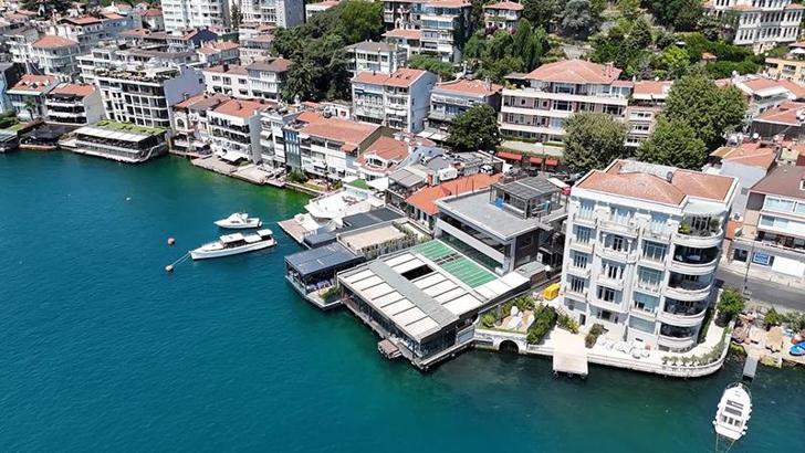 İstanbul Boğazı'ndaki kaçak yapıların yıkımının yapılacağı bölge havadan görüntülendi