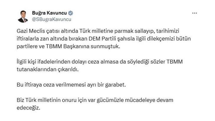 DEM Parti'li Aslan'ın sözde Ermeni soykırımı ile ilgili sözleri TBMM tutanaklarından çıkarıldı