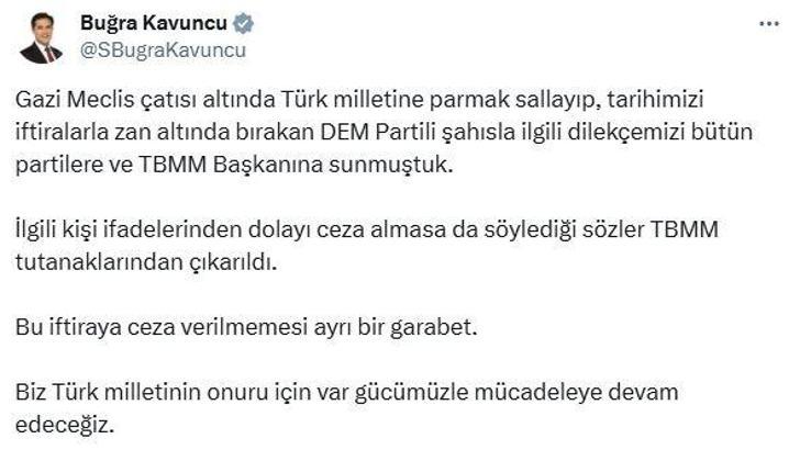 DEM Parti'li Aslan'ın sözde Ermeni soykırımı ile ilgili sözleri tutanaklarından çıkarıldı