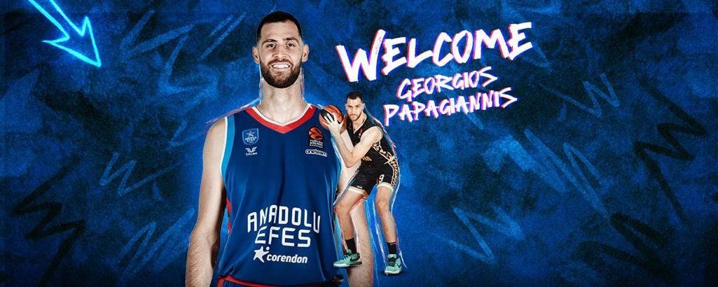 Anadolu Efes, Papagiannis ile 2+1 yıllık sözleşme imzaladı