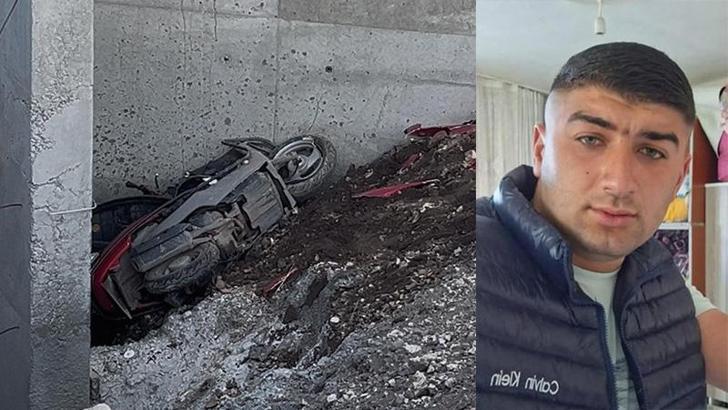 Yapım aşamasındaki altgeçidin duvarına çarpan motosikletli öldü