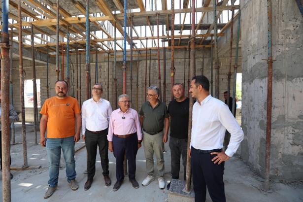 Başkan Büyükkılıç, Muhittin Birdal Cami çalışmalarını inceledi