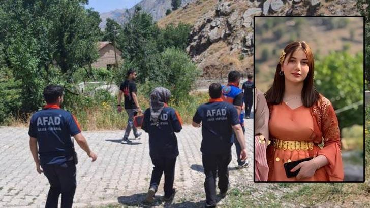 Hakkari'de kaybolan Rojda Asmin için arama çalışması başlatıldı