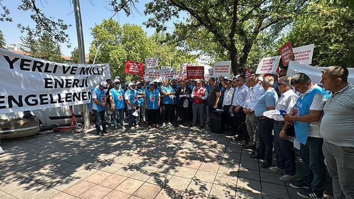 Muhtarlar ve işçilerden maden yasası değişikliğine destek