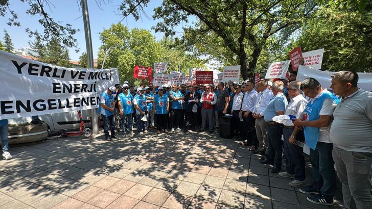Muhtarlar ve işçilerden maden yasası değişikliğine destek