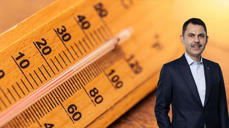 Bakan Kurum: Sıcaklık 6-12 derece daha artacak