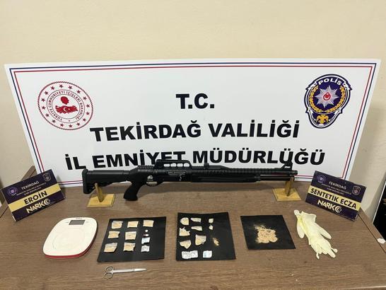 Tekirdağ’da 7 adrese uyuşturucu operasyonu, 7 tutuklama