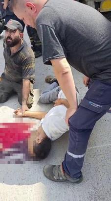 Tamircileri izlerken takozun kayması sonucu başı damper kapağına sıkışan şoför öldü