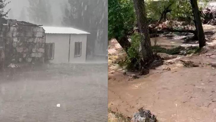 Mersin'de sağanak, sel ve taşkına yol açtı