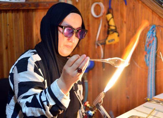 15 yıldır cama nefesiyle şekil veriyor / Ek fotoğraflar