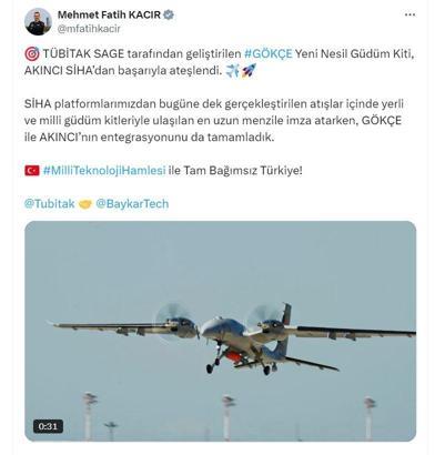 Ankara- Yeni Nesil Güdüm Kiti 'GÖKÇE' başarıyla ateşlendi /Video eklendi