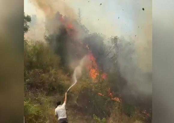 Bursa’da tarım arazisinde çıkan yangın söndürüldü