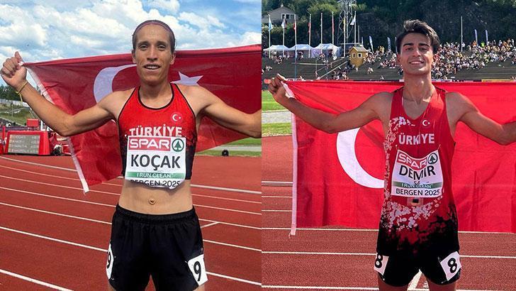Milli atletlerden Avrupa U23 Atletizm Şampiyonası’nda 2 altın madalya