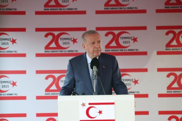 Cumhurbaşkanı Erdoğan: Türkiye'nin desteğiyle Kıbrıs Türkü öz vatanında özgürce yaşamaya devam edecek