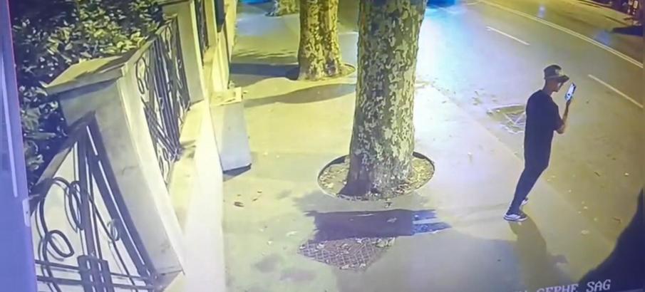 İstanbul - Sarıyer'de restorana molotoflu saldırının yeni görüntüleri ortaya çıktı; önce kayıt aldı sonra molotof attı