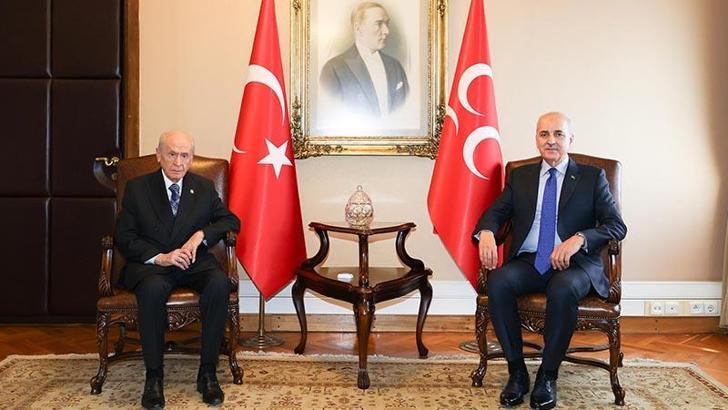 TBMM Başkanı Kurtulmuş, Bahçeli'yi ziyaret etti