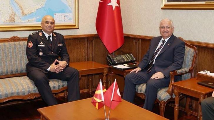 Bakan Güler, Kuzey Makedonya Genelkurmay Başkanı Lafchiski’yi kabul etti