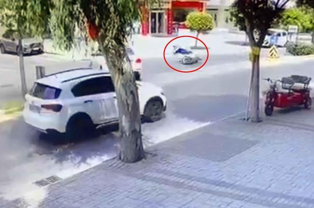 Otomobille çarpışan motosikletli yaralandı