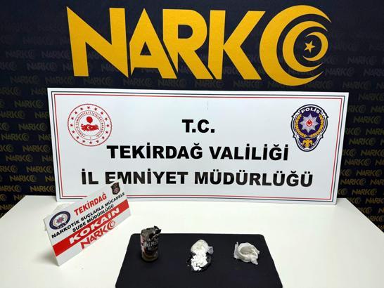 Tekirdağ’da 1 milyon 150 bin lira değerinde 650 gram uyuşturucu yakalandı