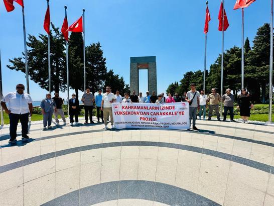 Yüksekovalı şehit yakınları ve gaziler Çanakkale’yi ziyaret etti