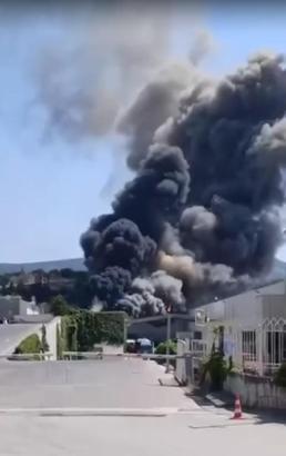 Bursa’da otomotiv fabrikasında yangın