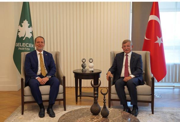 Fatih Erbakan, Ahmet Davutoğlu'nu ziyaret etti