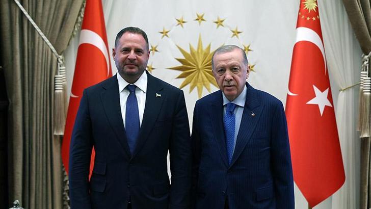 Cumhurbaşkanı Erdoğan, Ukrayna Devlet Başkanlığı Ofisi Başkanı Yermak'ı kabul etti