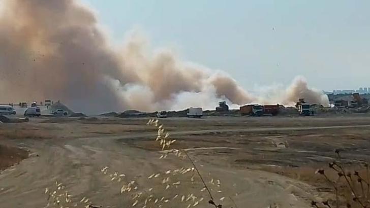 Silivri'de çöp döküm sahasında çıkan yangın kontrol altına alındı