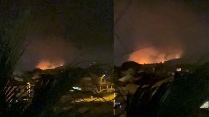 İzmir’de çöplükte çıkan yangın makilik alana sıçradı