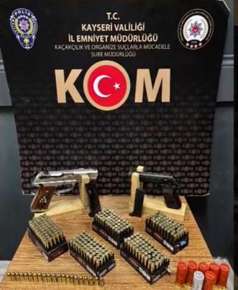 Kayseri’de silah ticareti: 1 gözaltı