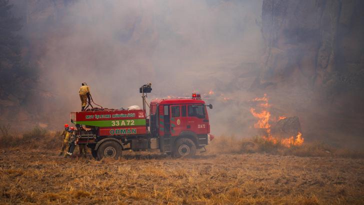 Eskişehir'de çıkan orman yangını, 3'üncü günde Afyonkarahisar'da sürüyor (4)
